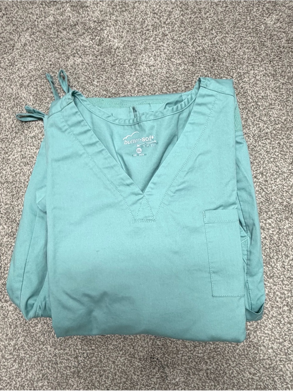 Butter Soft V-Neck Women's Scrub Top in Teal Green